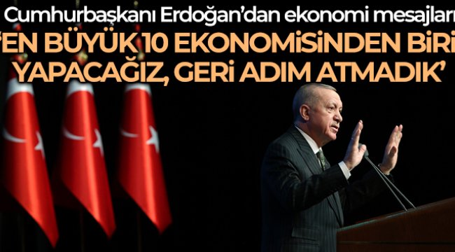 Cumhurbaşkanı Erdoğan'dan Ankara'da önemli açıklamalar