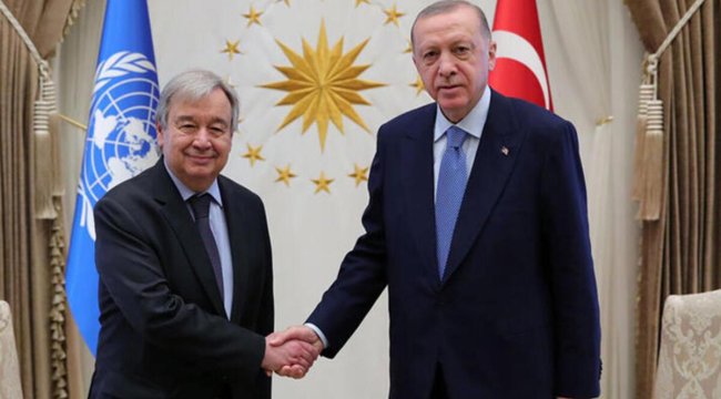 Son dakika... Cumhurbaşkanı Erdoğan, BM Genel Sekreteri Guterres ile görüştü