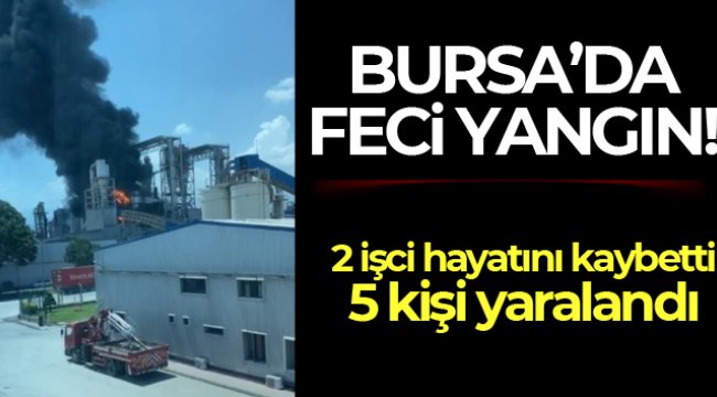 Bursa'da orman ürünleri fabrikasında kazan patladı, yangın çıktı: 2 ölü, 5 yaralı