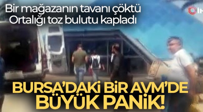 Zafer Plaza'da göçük... Bir mağazanın tavanı çöktü, büyük panik yaşandı