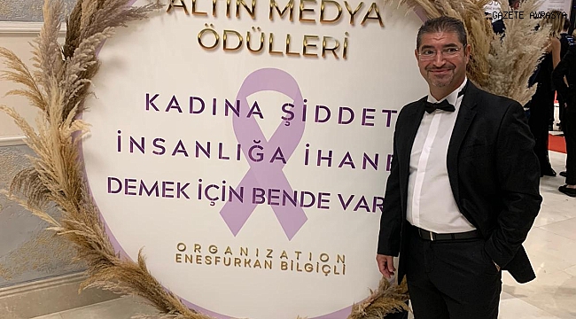 ALTIN MEDYA ÖDÜLÜNÜN PARLAYAN İSMİ: MEHMET SERDAR KARADUMAN
