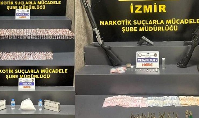 İzmir'de 69 uyuşturucu operasyonunda 30 şüpheli tutuklandı