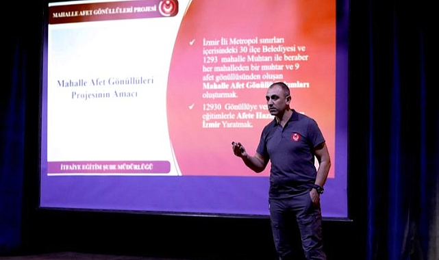 Narlıdereli vatandaşlara mahalle afet gönüllüleri eğitimi