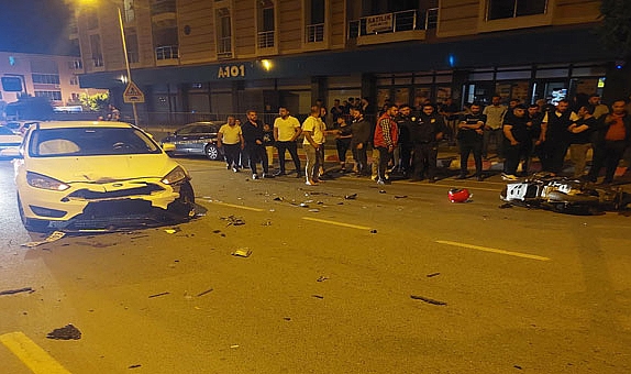 İzmir’deki otomobilin motosiklet ile çarpışması sonucu 1 kişi öldü