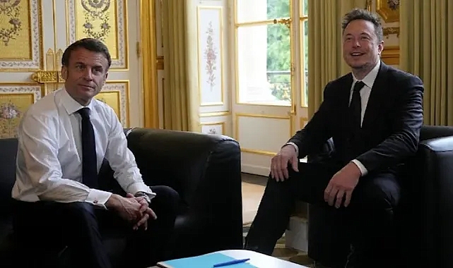 Musk’ın Macron’la çekilen fotoğrafı gündem oldu