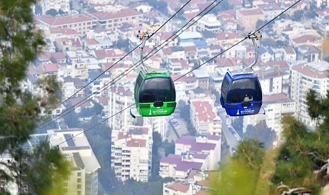 Teleferik tesisleri de projeye katıldı