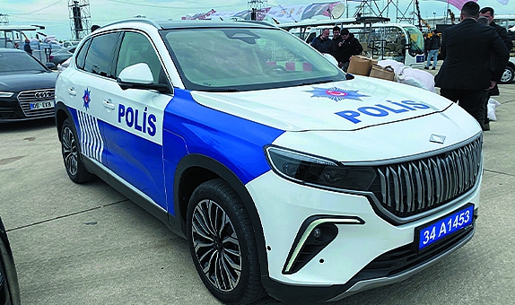 Togg polis arabası olarak ilk kez görüntülendi