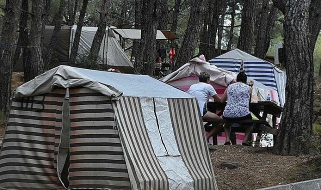 Bayram tatilinde çadır ve karavan tatiline yoğun ilgi