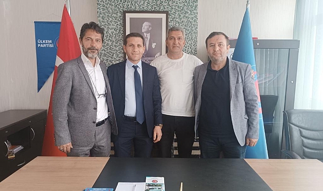 Göyçe - Zengezur Azeri Türk Cumhuriyeti Cumhurbaşkanı özel kalem müdürü Zübeyt Bozkurt, Ülkem Partisini ziyaret etti