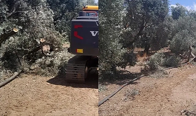 İzmir'de kepçe ve TIR'la kaçak kazı yapanlar suçüstü yakalandı