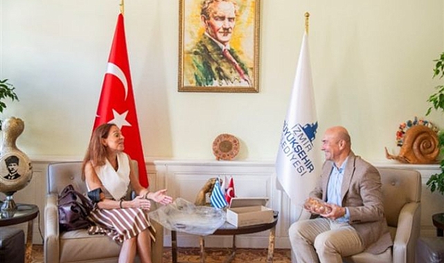 Yunanistan İzmir Başkonsolosu’ndan Soyer’e veda ziyareti