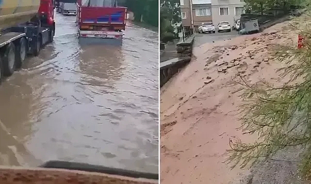 İzmir’i sağanak vurdu: Cadde ve sokaklar göle döndü