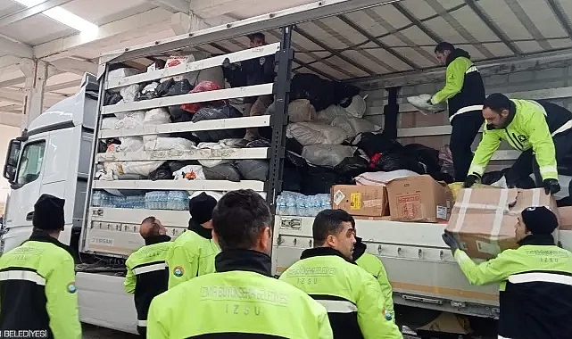 İzmir’den Hatay’a 244’üncü destek tırı gönderildi