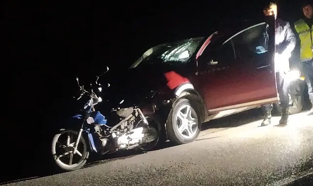 Muhtarın kullandığı otomobil motosiklete çarptı: 1 ölü, 1 ağır yaralı