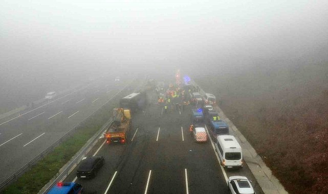 10 kişinin hayatını kaybettiği kaza alanı havadan görüntülendi