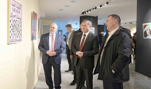 11 ülkenin sanatçıları, açtıkları sergi ile Filistin'deki zulme dikkat çekti