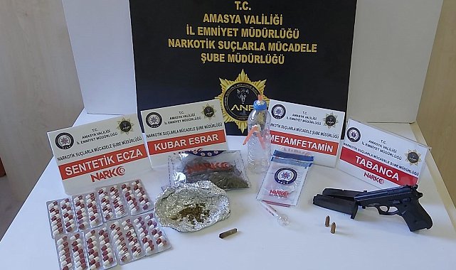 Amasya'da Narkogüç operasyonunda 17 gözaltı