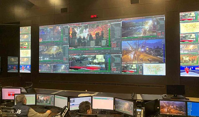 Ankara'da yılbaşı denetimleri KGYS Merkezi'nden takip ediliyor