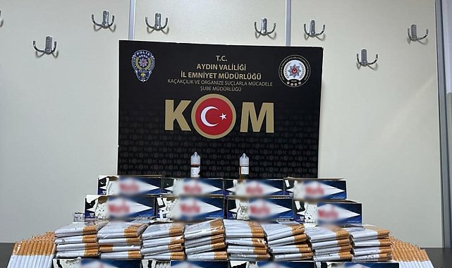 Aydın'da 90 binin üzerinde makaron ele geçirildi