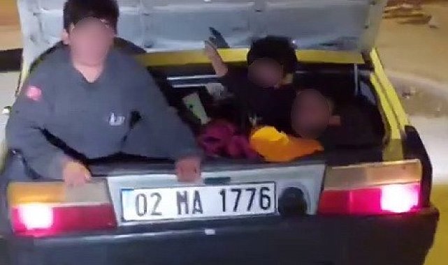 Bagaja koyduğu 3 çocuğun canını hiçe saydı