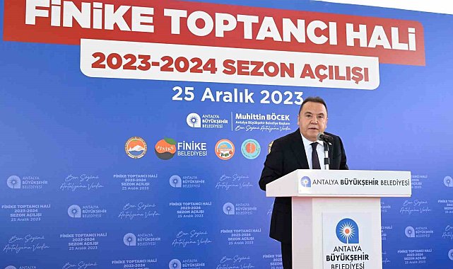 Başkan Böcek: "Finike'mize 690 milyon TL'lik yatırım yaptık"