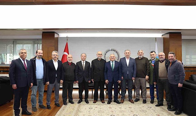 Başkan Büyükkılıç'a STK ve muhtarlardan ziyaret