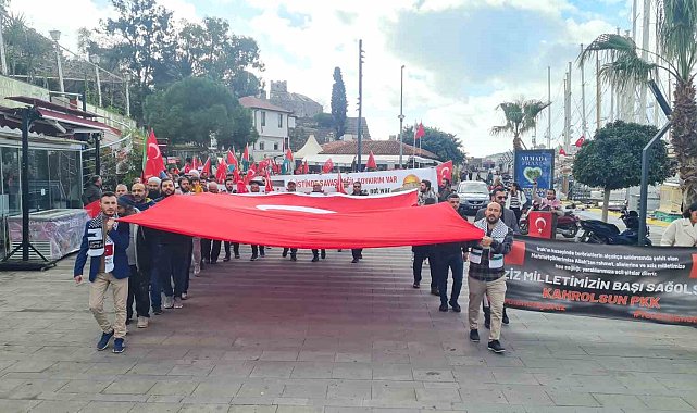 Bodrum'da İsrail protestosu