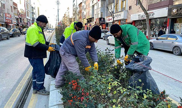 Bozüyük'te park bahçelerde bakım ve temizlik çalışmaları sürüyor