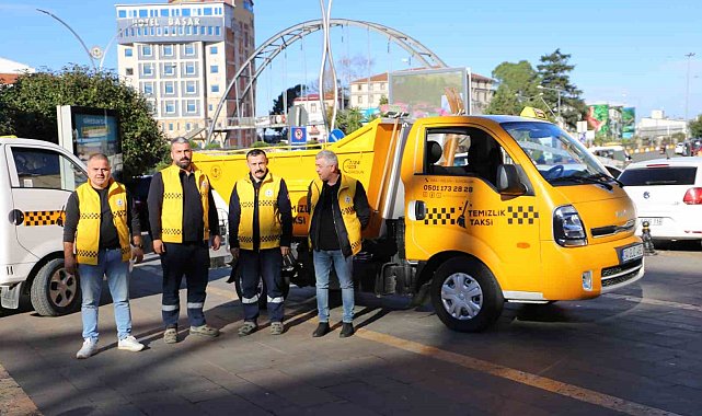 Bu taksiler yolcu değil çöp taşıyor