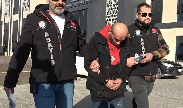 Çanakkale'de bir kadına kezzapla saldıran şüpheli adliyeye sevk edildi