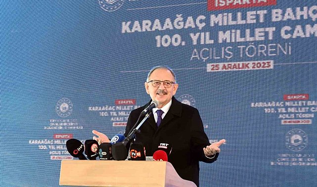 Çevre, Şehircilik ve İklim Değişikliği Bakanı Özhaseki: "100 milyon metrekare yeşil alan için proje başlattık"