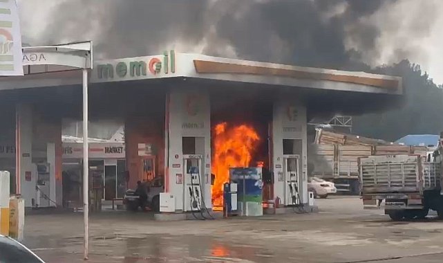 Diyarbakır'da akaryakıt istasyonunda korkutan yangın