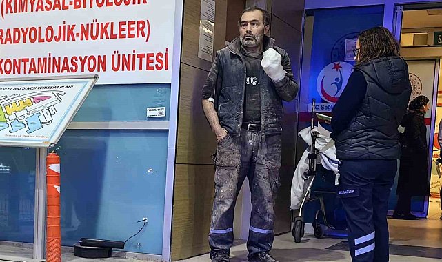 Elini makineye kaptıran işçinin parmakları koptu