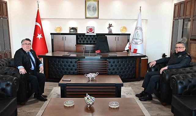 Emniyet Müdürü Sinan Ergen'den Rektör Özölçer'e ziyaret