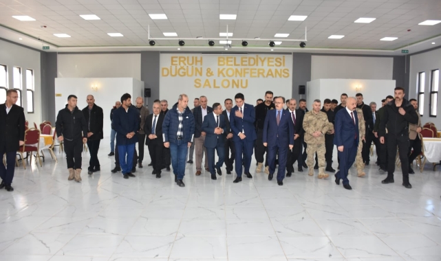 Eruh'ta belediyeden ücretsiz düğün salonu hizmeti