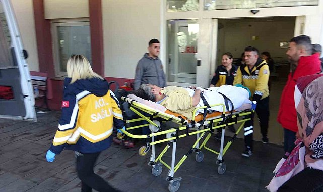 Eşine yardım etmek isterken ayağından oluyordu