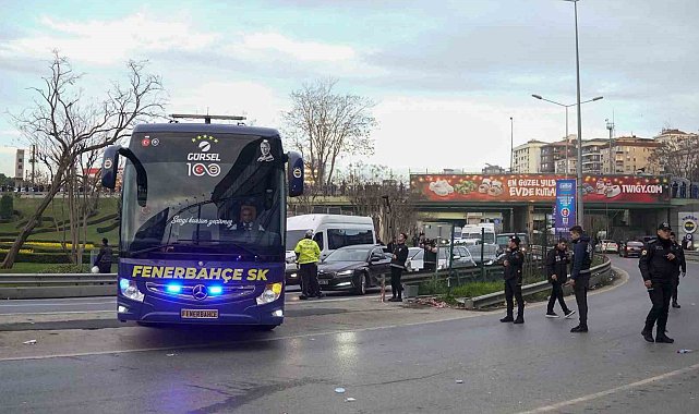 Fenerbahçe kafilesi stada ulaştı
