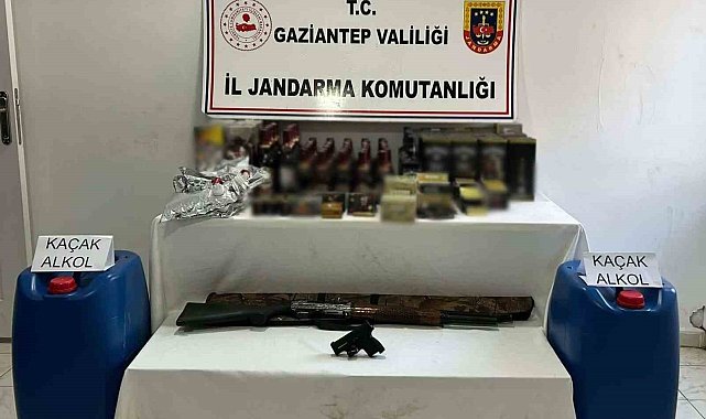 Gaziantep'te 300 litre kaçak alkol ele geçirildi