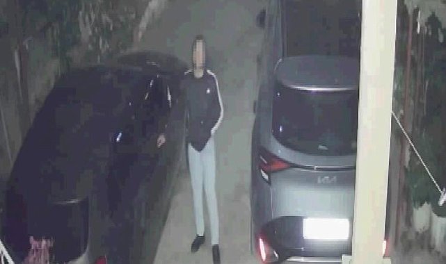 Güvenlik kameralarına yakalanan azılı motosiklet hırsızı tutuklandı