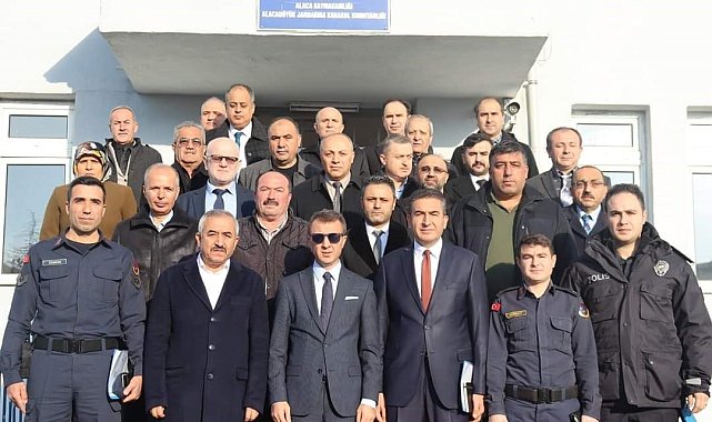 Güvenlik toplantısı jandarma karakolunda yapıldı