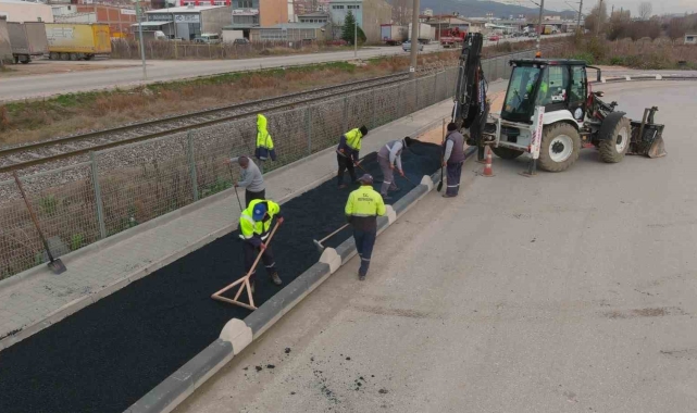 Hastane yoluna yeni bisiklet yolu