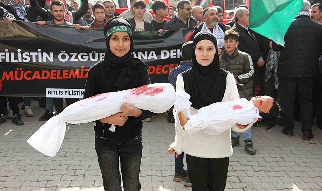 Hizan'da Filistin'e destek yürüyüşü