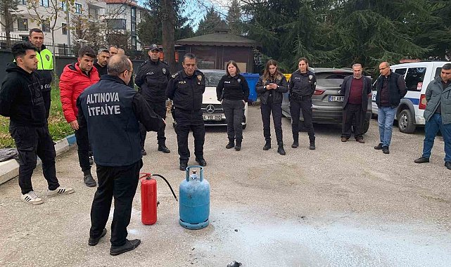 İlçe Emniyet personeline yangın eğitimi