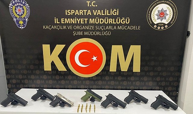 Isparta'da silah kaçakçılığı operasyonu