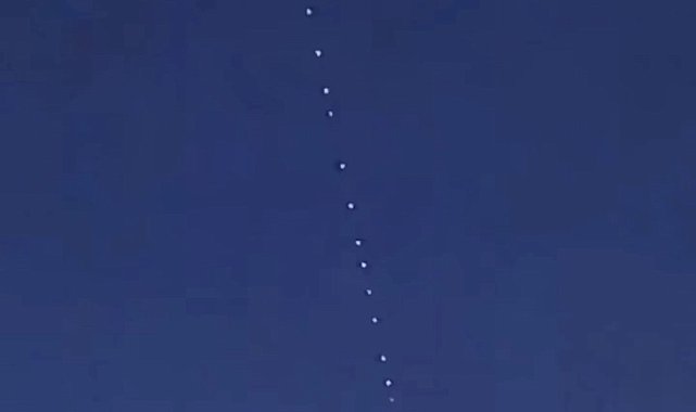 İstanbul semalarında Starlink uyduları görüldü