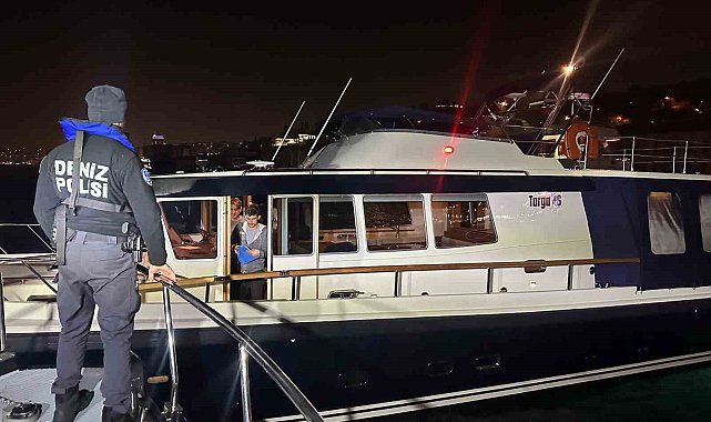 İstanbul'da 'huzur uygulaması': Boğaz'daki tekneler denetlendi