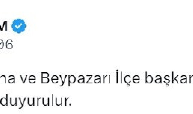 İYİ Parti'de 4 ilçe başkanı görevden alındı