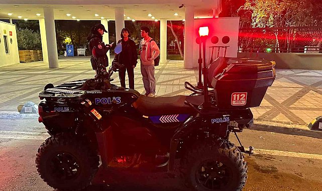 İzmir'de ATV'li polisler yılbaşında iş başında