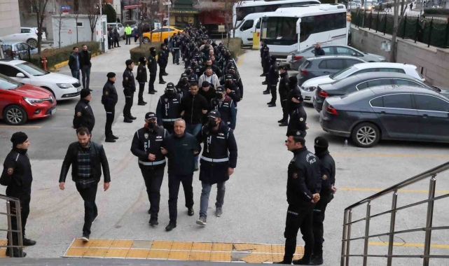 Kafes operasyonunda yakalanan 13 kişi tutuklandı
