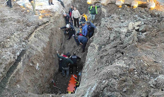 Kanal çalışması sırasında işçi göçük altında kaldı